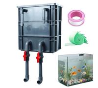 Générique Aquarium Water Purifier - Silent Top Drip Box for Tropical Aquariums and Fish Ponds | DIY Purification and Circulation System with Rain Shower Pipe | Includes Green White Filter Cotton