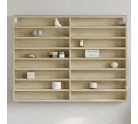 Générique Armoire à vitrine chêne Sonoma 100x8,5x75 cm Bois d'ingénierie,Meubles,Étagères,Étagères murales & corniches,Brun,13.3 KG,847935
