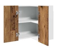 Générique Armoire d'angle Suspendue Lyon Bois Ancien 57 x 57 x 60 cm Bois d'ingénierie,Meubles de Cuisine,856122