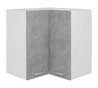 Générique Armoire d'angle Suspendue Lyon Gris béton 57 x 57 x 60 cm Bois d'ingénierie,Meubles de Cuisine,806394