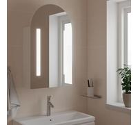 Générique Armoire de Bain à Miroir avec LED arquée Blanc 42x13x70 cm,Meubles,Armoires & Meubles de Rangement,Meubles-lavabos,Meubles-lavabos de Salle de Bains,Blanc,10 KG,357973