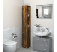 Générique Armoire de Bain chêne fumé 25x26,5x170 cm Bois d'ingénierie