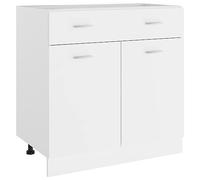 Générique Armoire de Plancher à tiroir Lyon Blanc 80x46x81,5cm, Meubles, Armoires & Meubles de Rangement, Meubles de Cuisine, Blanc, (Poids 30KG)
