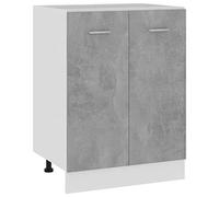 Générique Armoire de Plancher Lyon Gris béton Bois d’ingénierie,Meubles,Armoires & Meubles de Rangement,Meubles de Cuisine,Gris,21.84KG,801192