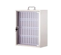 Générique Armoire De Rangement for Téléphone Portable en Acier Inoxydable, Organisateur Mural/autoportant for, avec Poignée Et Verrou Sécurité, for Écoles, Bureaux Salles Réunion