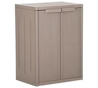 Générique Armoire de Rangement Jardin Marron 65x45x88cm PP Aspect de Bois,Meubles,Armoires & Meubles de Rangement,Casiers & armoires de Rangement,Brun,10.4 KG,151239
