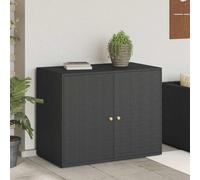 Générique Armoire de Rangement Jardin Noir 100x55,5x80 cm Résine tressée, Meubles, Armoires & Meubles de Rangement, Casiers & armoires de Rangement, Noir, (Poids 11.4KG)