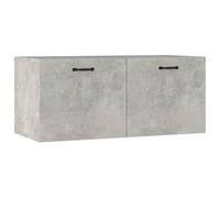 Générique Armoire Murale Bois d'Ingenierie 80x36x35 cm Gris Beton | Grand Espace de Rangement, Etagere Flottante, Meuble Suspendu Polyvalent, Surface Lisse