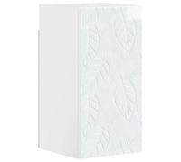 Générique Armoire Murale de Salle de Bain Delft Blanc Brillant | Meuble suspendu, profil fin, porte réversible, bois d'ingénierie résistant à l'humidité, kit de fixation inclus