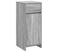 Générique Armoire Salle De Bain Gris 35 x 36,5 x 85 cm | Bois d'ingénierie, Porte à charnières, Tiroirs fonctionnels, Assemblage facile