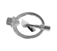 Générique Arroseur de Jardin Accessoire D'arrosage Rotatif 360 Degrés en Alliage de Zinc Argenté, Robuste et Antirouille pour Pelouse et Serrage
