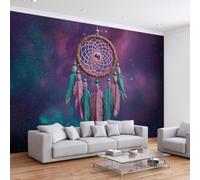 Générique Art Onirique Papier Peint Panoramique 400L x 280H cm, Univers Fantastique Espace Attrape Rêves Fresque Murale Papier Peint - Murale Poster Tableaux pour Salon Chambre à Coucher Salle de Jeu