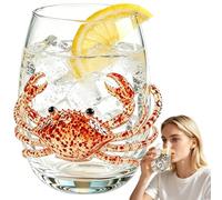 Générique Artisanal Blue Ringed Octopus Glassware 3D Glass Animals (Crab)