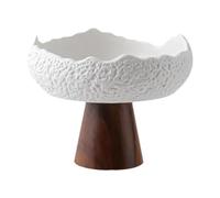 Générique Assiette à Dessert, Assiette à Entrée, Vaisselle Moderne, Bol de Service Polyvalent, Plateau En Bois, Fruits, Maison, Blanc
