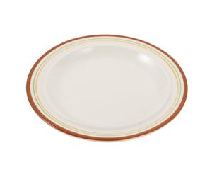 Générique Assiette à Dessert en Céramique Vintage Orange, Plateau de Collation Pratique et Élégant pour Dresser ou Hôtels, Design Simple et Robuste