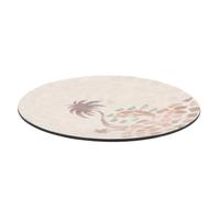 Générique Assiette de Fruits Secs Plateau de Fruits de Coquillage Rond Beige en Coquillage et Colle Décoration Intérieure pour Table Basse et Salon