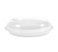 Générique Assiette de Poisson Couvercle, Grosse Capacité, Trous D'aération en Pp pour Cuisson Vapeur Micro-ondes pour Évacuation Vapeur, Usage Domestique