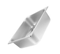 Générique Assiette de Service Buffet Rectangulaire en Acier Inoxydable 32,5x26,5x6,5 Cm, Bac Profond pour Service Facile, Usage Familial et Fête