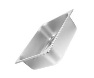 Générique Assiette de Service Buffet Rectangulaire en Acier Inoxydable 32,5x26,5x6,5 Cm, Bac Profond pour Service Facile, Usage Familial et Fête
