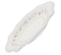 Générique Assiette en Céramique Plat Créatif Beige Motif Lapin en Relief pour Festival de Pâques pour Dessert et Fruits et Réceptions
