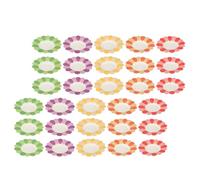 Générique Assiettes en Papier 50Pcs Forme Fleur pour Vaisselle de Fête et Décoration de Table Léger et Pratique Couleur Aléatoire
