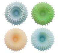 Générique Assortiment de 4 Couronnes de Cire fondante parfumée pour brûle-Parfum - Instant Douceur - Durée brulage 8 Heures Environ par Fondant - Cire de Soja - Parfum de Grasse