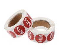 Générique Autocollants de Taille pour Vêtements Bébé, Papier Adhésif Rouge, 2 Rouleaux, Adaptés aux Surfaces Lisses, Dimensionnement des Tout-petits en Usine