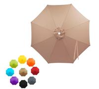 Générique Auvent De Remplacement pour Parasol 2-4m, 6/8 Baleines Toile De Parasol Déporté Rechange pour Cour Jardin Plage, Dessus de rechange Parapluie droit pour Protection UV 50+