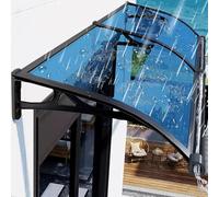 Générique Auvent Transparent d'extérieur - Imperméable et Anti-UV - 120 x 200 cm - Installation Facile pour Portes d'entrée, terrasses, toits et espaces extérieurs - Solution d'ombrage Durable