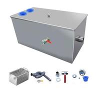 Générique Bac à Graisse Commercial sous évier, séparateur Huile-Eau en Acier Inoxydable, intercepteur de Graisse pour Cuisines de Restaurants, 50 x 30 x 30 cm (20 x 12 x 12 po) - Solution Efficace de