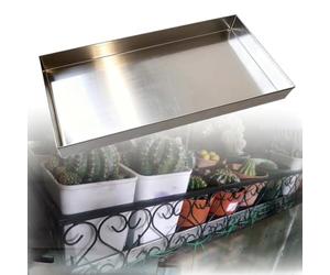 Générique Bac d'égouttage INOX rectangulaire 5 cm de Hauteur, Multifonction | Bac inox 201 0,8/1 mm, plusieurs tailles, pour aliments, outils et collecte des liquides(0.8mm,1000X1000X50mm)