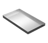 Générique Bac récupérateur INOX 304 rectangulaire, Grand Format étanche | Bords surélevés pour récupérer les liquides des grills, plans de travail, appareils et ateliers(15X15X2cm)