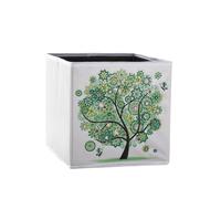 Générique Bacs de rangement décoratifs,Boîte de rangement | multifonctionnelle de 9,84 pouces | Boîte de pliante bricolage diamant armoire organisateur pour maison chambre dortoir burea