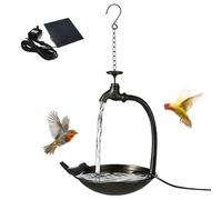 Générique Bain d'oiseaux d'extérieur Bassin métallique à énergie Solaire