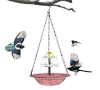 Générique Bain d'oiseaux Solaire Fontaine - Cascade esthétique avec Crochet de chaîne - Fontaine Solaire pour Oiseaux | pour Jardin, Terrasse, Balcon, Bassin, Étang,