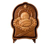 Générique Baking Pie Molds | Reusable Christmas Nativity Non-Stick Cutter | Hand Pie Press Molds for Cake Candy Chocolate Gummy Soap Candle Art Crafting Party Classroom