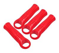 Générique balai serpillere professionnel, 4 Pièces Poignée de Balai en Plastique Rouge de 25mm Embout de Rechange, facile à installer, pour ménage domestique