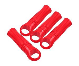 Générique balai serpillere professionnel, 4 Pièces Poignée de Balai en Plastique Rouge de 25mm Embout de Rechange, facile à installer, pour ménage domestique