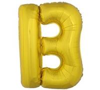 Generique - Ballon Aluminium Géant Lettre B doré 1m doré G