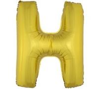 Generique - Ballon Aluminium Géant Lettre H doré 1m doré G