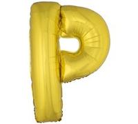 Generique - Ballon Aluminium Géant Lettre P doré 1m doré G