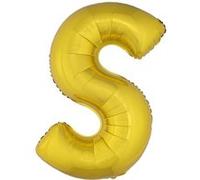 Generique - Ballon Aluminium Géant Lettre S doré 1m doré G