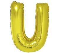 Generique - Ballon Aluminium Géant Lettre U doré 1m doré G