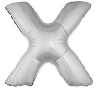 Generique - Ballon Aluminium Géant Lettre X Argenté 1m argent G