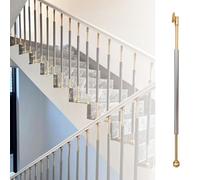 Générique Balustre d'escalier réglable en métal Gris - Broche en Alliage d'aluminium pour Rampe d'escalier intérieure, Partie supérieure à 180°, Poteau d'escalier Durable (1 pièce)