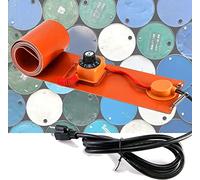 Générique Bande chauffante électrique Industrielle en Silicone pour fûts d'huile et seaux, Protection antigel réglable, 800 W, pour fûts métalliques - Thermostat réglable de 30 à 150 °C pour seaux et