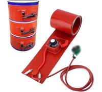 Générique Bande chauffante électrique Industrielle en Silicone pour fûts d'huile et seaux, Protection antigel réglable, pour fûts métalliques de 53/55 gallons (200 L) - 110 V/220 V, Coussin Chauffant