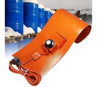 Générique Bande chauffante électrique Industrielle en Silicone pour fûts d'huile et seaux, Protection antigel réglable, Bande chauffante pour fûts métalliques, Coussin Chauffant en Silicone pour fûts