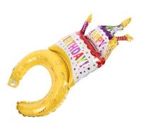 Générique Bandeau Ballon Gonflable Anniversaire 25pcs en Film Aluminium, Accessoire Photo Chic et Résistant pour Fête d'anniversaire Garçon et Filles sans Abîmer Cheveux ou Peau