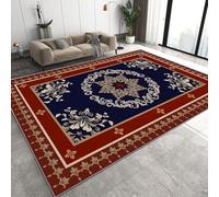 Générique Baroque Flowers Tapis de Couloir 60x110 cm 3D Boho Vintage European Style Tapis de Cuisine Flanelle Antidérapant Lavable Poil Court Carpette pour Couloir Cuisine Entrée Q-323